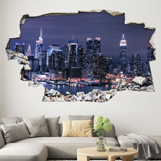 Hole In The Wall Sticker - Optical illusions - New York