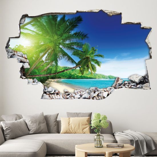 Hole In The Wall Sticker - Optical illusions - Palm Beach