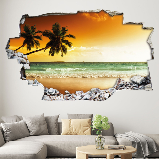 Hole In The Wall Sticker - Optical illusions - Palm Beach