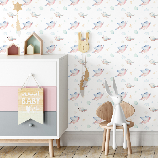 Kid Wall Mural - Wallpaper - Birds