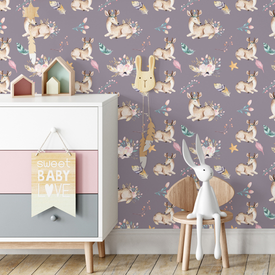 Kid Wall Mural - Wallpaper - Deer