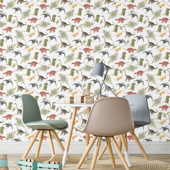 Kid Wall Mural - Wallpaper - Dinosaurs