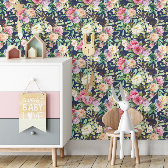 Kid Wall Mural - Wallpaper - Floral