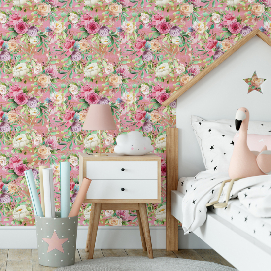 Kid Wall Mural - Wallpaper - Floral