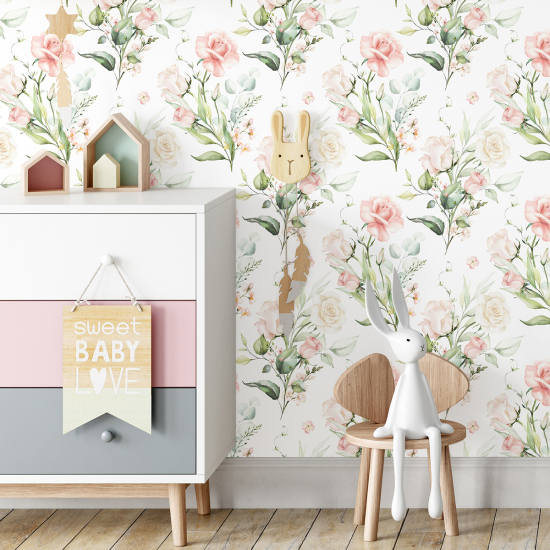 Kid Wall Mural - Wallpaper - Floral