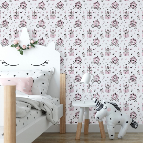 Kid Wall Mural - Wallpaper - Princesses