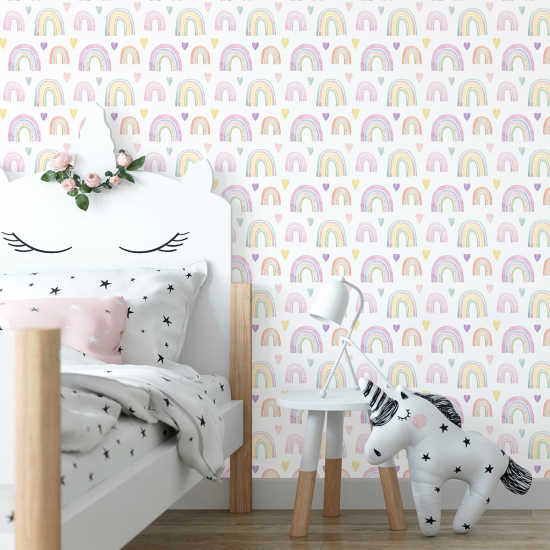 Kid Wall Mural - Wallpaper - Rainbows