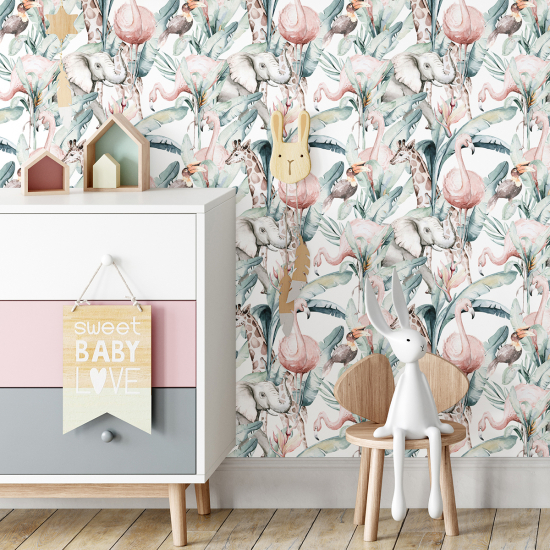 Kid Wall Mural - Wallpaper - Tropical