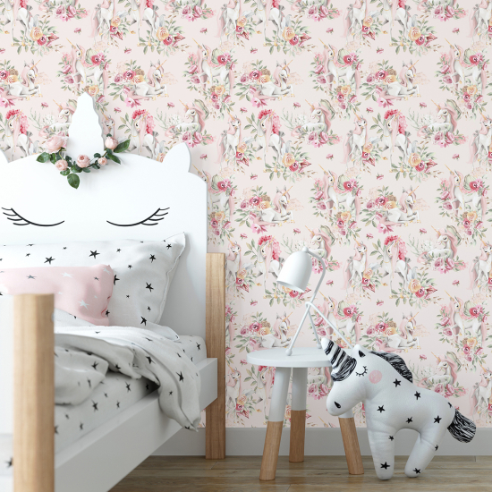 Kid Wall Mural - Wallpaper - Unicorns