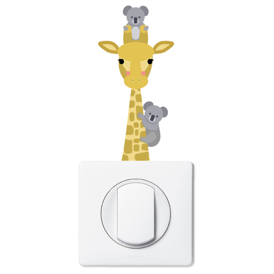 Light Switch Sticker - Giraffe