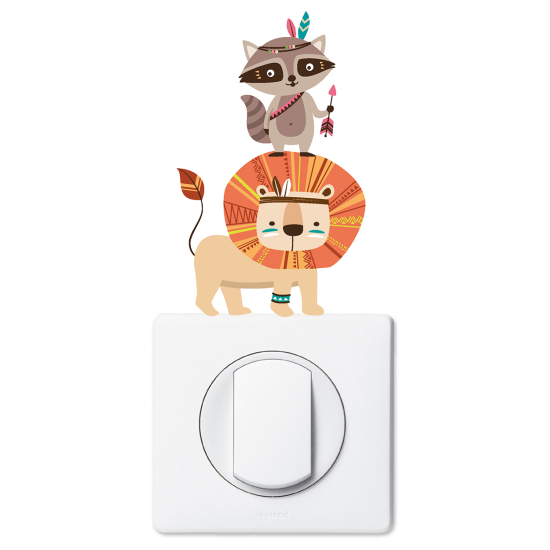 Light Switch Sticker - Indian Animals