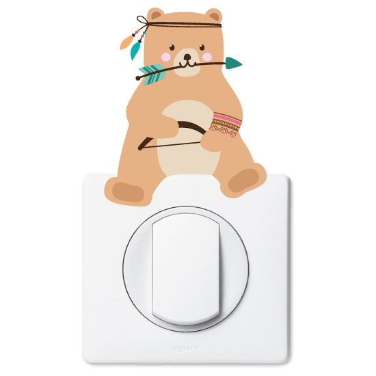 Light Switch Sticker - Indian bear