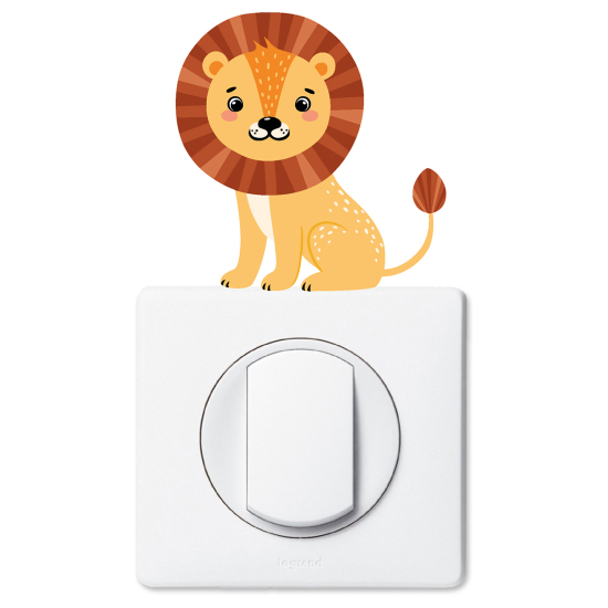 Light Switch Sticker - Lion