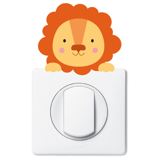 Light Switch Sticker - Lion