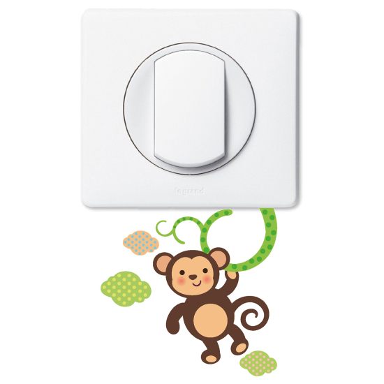 Light Switch Sticker - Monkey