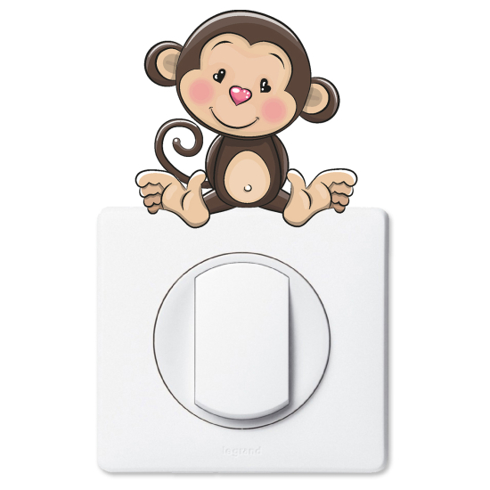 Light Switch Sticker - Monkey