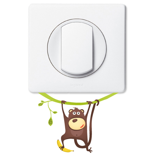 Light Switch Sticker - Monkey