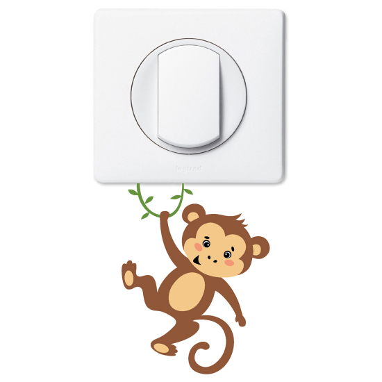 Light Switch Sticker - Monkey