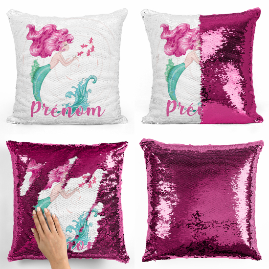 Magic Sequin Glitter Pillow - Siren