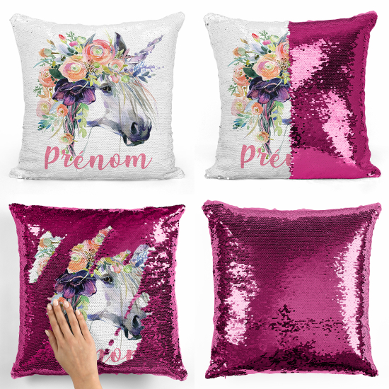 Magic Sequin Glitter Pillow - Unicorn