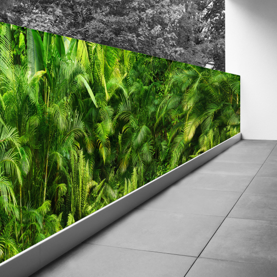 Optical Illusion Balcony Privacy Screen - 80x240 cm - Jungle