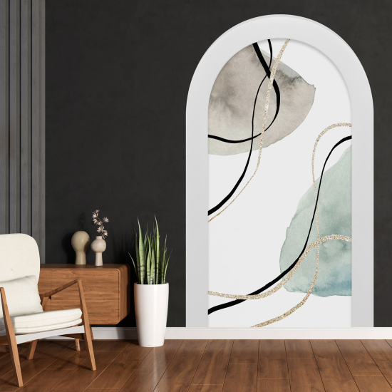 Optical Illusions Arch Wall Sticker - Abstract