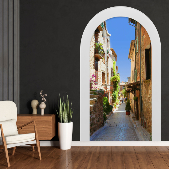 Optical Illusions Arch Wall Sticker - Alley