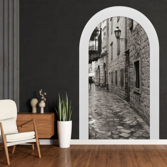 Optical Illusions Arch Wall Sticker - Alley