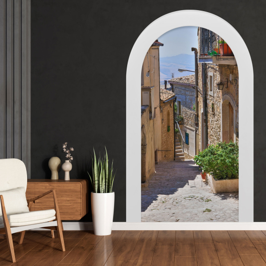 Optical Illusions Arch Wall Sticker - Alley