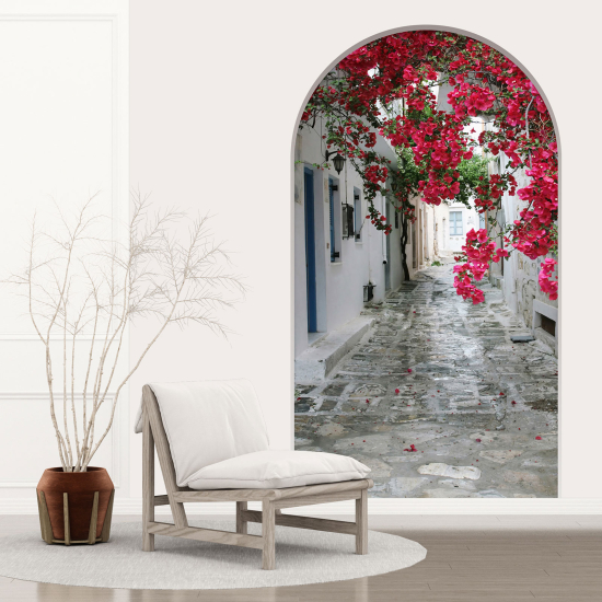 Optical Illusions Arch Wall Sticker - Alley