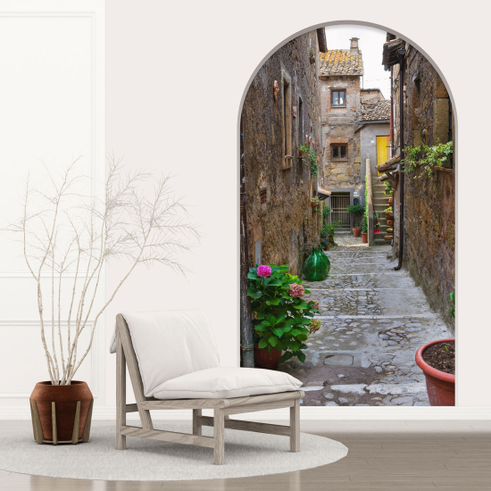 Optical Illusions Arch Wall Sticker - Alley