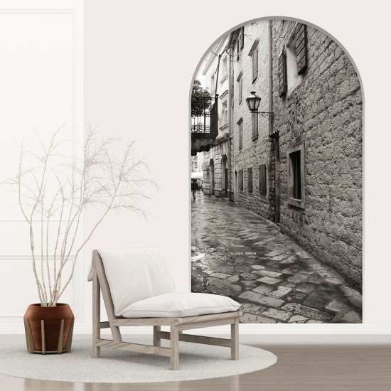 Optical Illusions Arch Wall Sticker - Alley