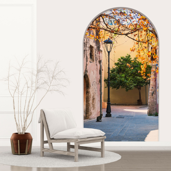 Optical Illusions Arch Wall Sticker - Alley