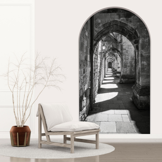 Optical Illusions Arch Wall Sticker - Arches Corridor