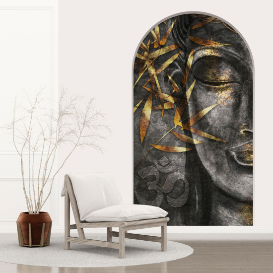 Optical Illusions Arch Wall Sticker - Buddha