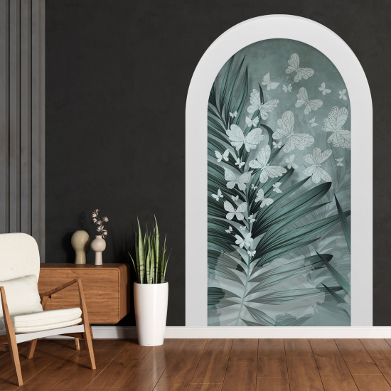 Optical Illusions Arch Wall Sticker - Butterflies