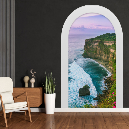 Optical Illusions Arch Wall Sticker - Cliffs