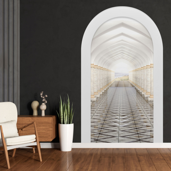 Optical Illusions Arch Wall Sticker - Column