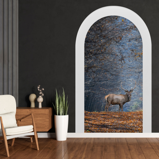 Optical Illusions Arch Wall Sticker - Deer