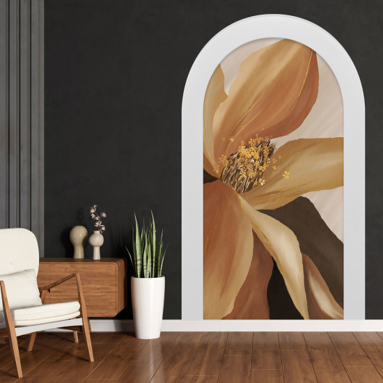 Optical Illusions Arch Wall Sticker - Flower