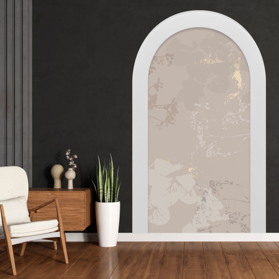 Optical Illusions Arch Wall Sticker - Flowers