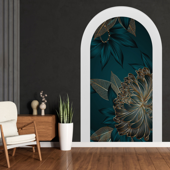 Optical Illusions Arch Wall Sticker - Flowers