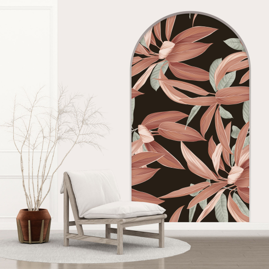 Optical Illusions Arch Wall Sticker - Flowers