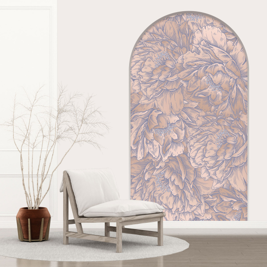 Optical Illusions Arch Wall Sticker - Flowers