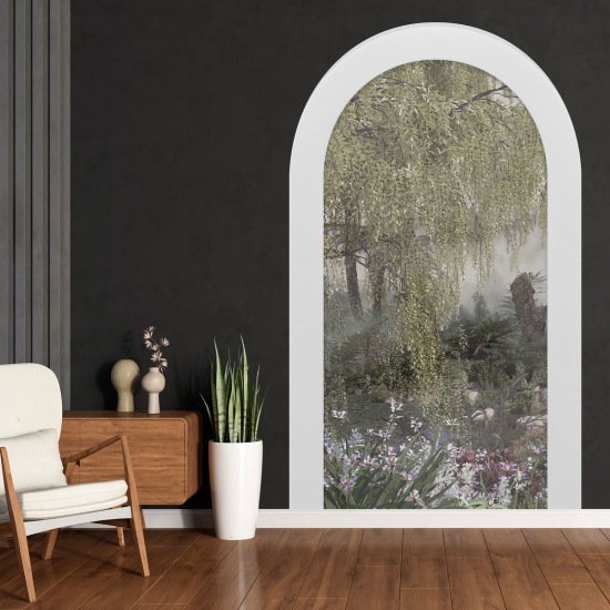 Optical Illusions Arch Wall Sticker - Forest