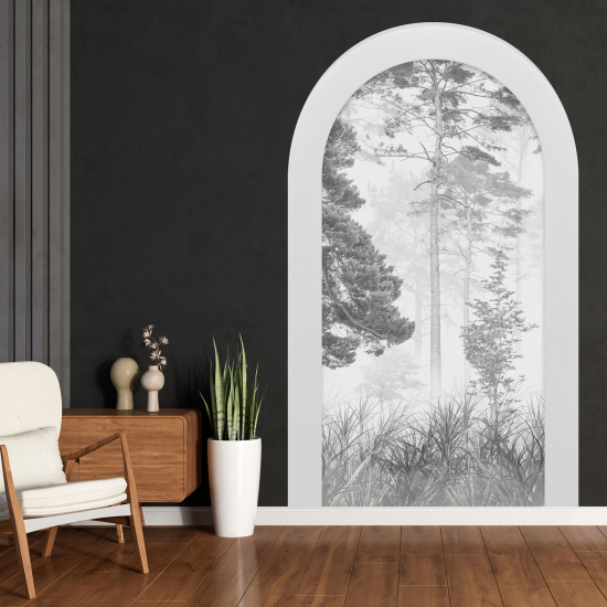 Optical Illusions Arch Wall Sticker - Forest