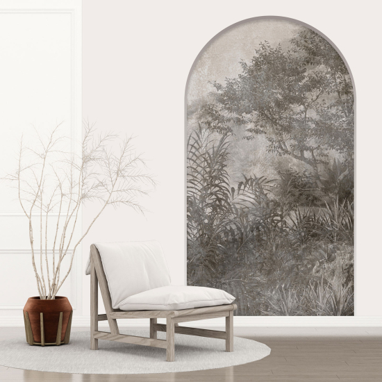 Optical Illusions Arch Wall Sticker - Forest