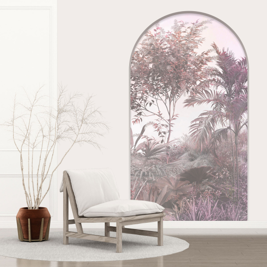 Optical Illusions Arch Wall Sticker - Forest