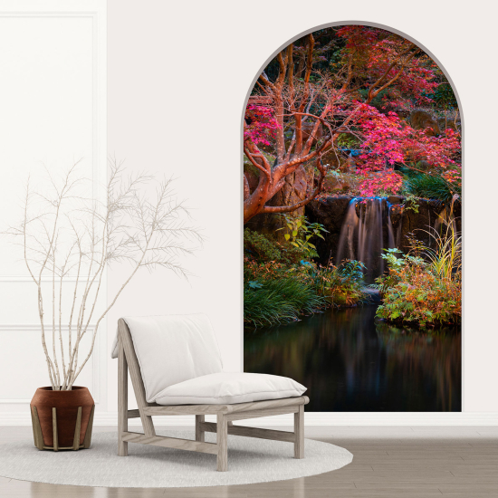 Optical Illusions Arch Wall Sticker - Forest