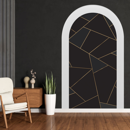 Optical Illusions Arch Wall Sticker - Geometric Pattern